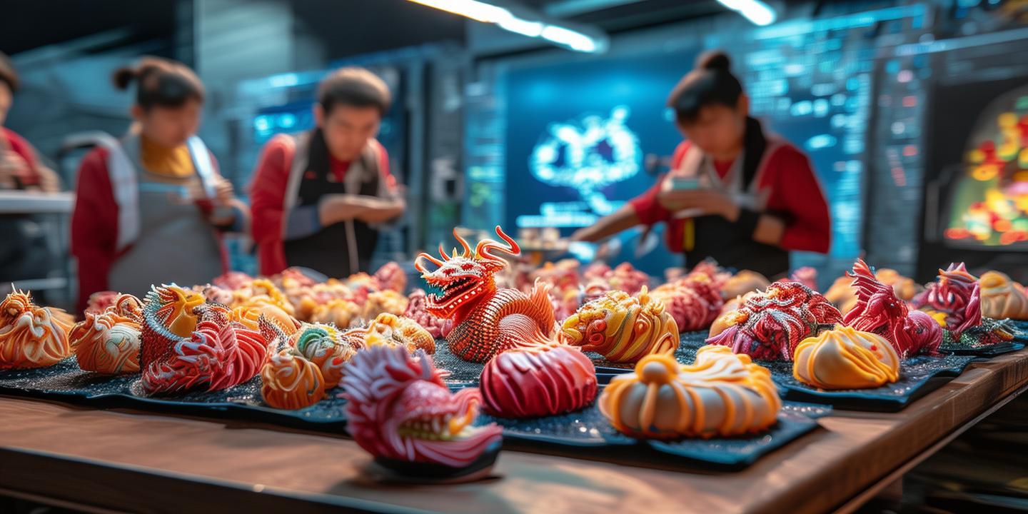 00后用3D打印技术再现七夕斗巧大会,复原失传的龙凤花馍
