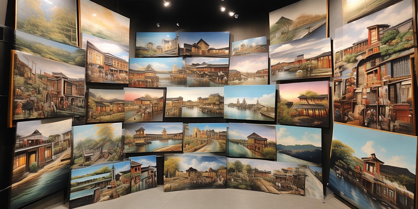 宁强县青木川民国风情油画展:百幅作品描绘古镇百年变迁